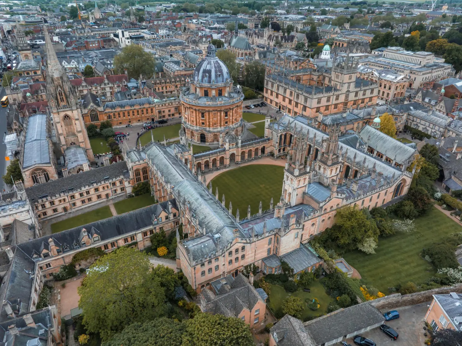 Oxford University Bodleian Library spires
